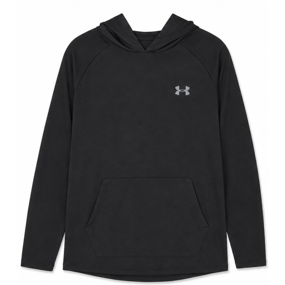 Under Armour Women Tech Hoodie Black Loose Fit Pullover Activewear Small
